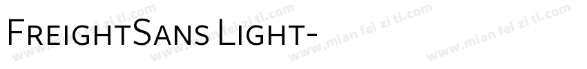 FreightSans Light字体转换